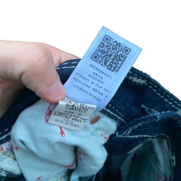 Vintage True Religion Jeans Size 31 STRAIGHT ROPE STITCH - Picture 3 of 8